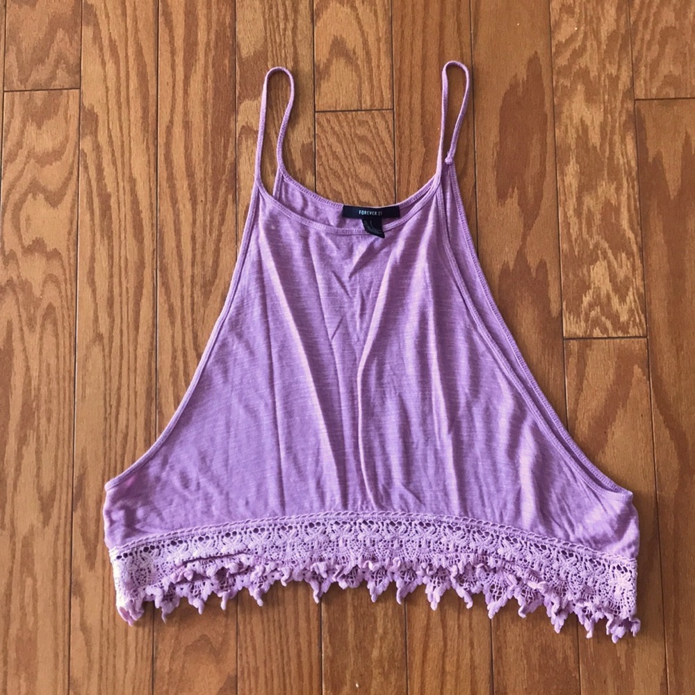 Forever 21 Beach Cut-out Top with Lace